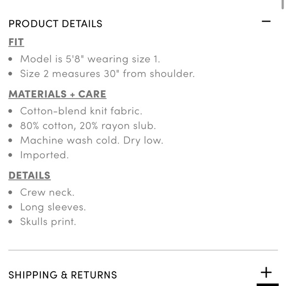 Raglan sweater - skull grey - never worn - Picture 3 of 5